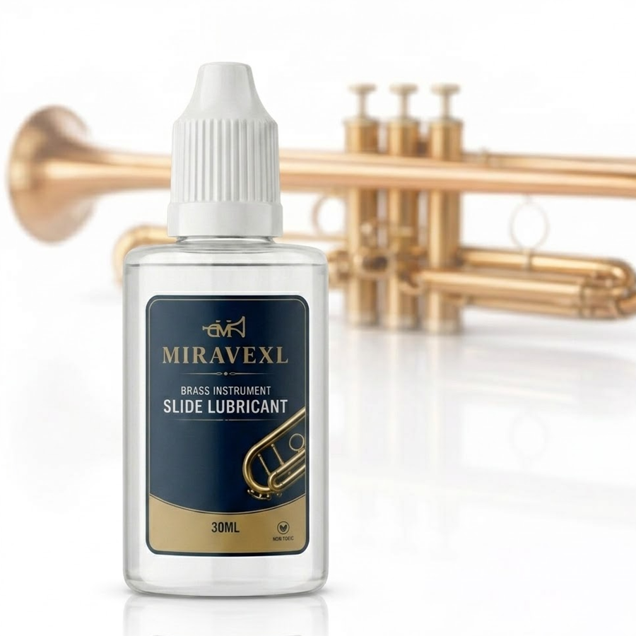 Trumpet Valve Oil - 金管楽器用バルブオイル 30ml、トランペット/コルネット/ホルン/チューバ用速効性潤滑剤、滑らかな演奏、低臭、防錆保護