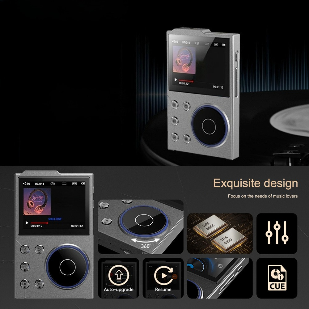 Audio Music Grading - HiFiロスレス音楽プレーヤー DSD256マスタリンググレードオーディオ、Bluetooth対応＆車載対応ポータブルウォークマン