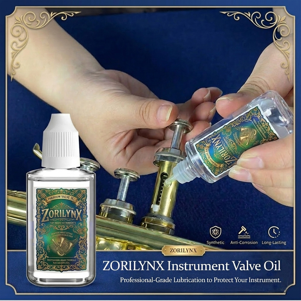 Trumpet Valve Oil - 30 ミリリットルバルブオイルトランペットフレンチホーントロンボーンチューバユーフォニアム金管楽器用スムースキー潤滑剤抗腐食 ZORILYNX