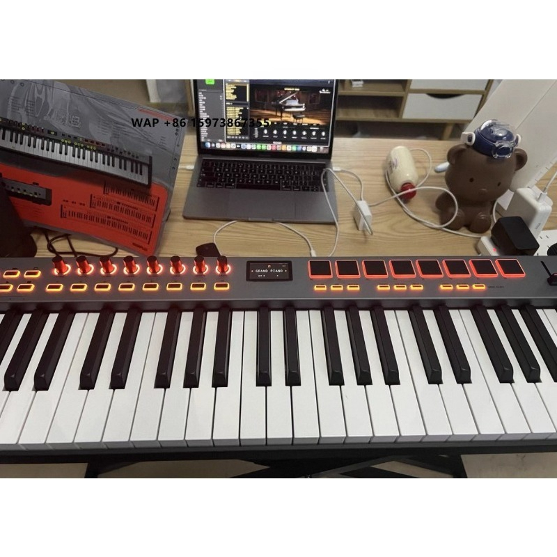 Midi Controller Pad - MIDIPLUS XMAX ポータブルUSB MIDIコントローラーキーボード 49/61/88鍵 セミウェイトバックライトドラムパッド