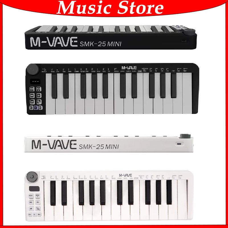 Midi Controller Pad - M-VAVE-Mini Teclado MIDI 再記録可能 25 Teclas