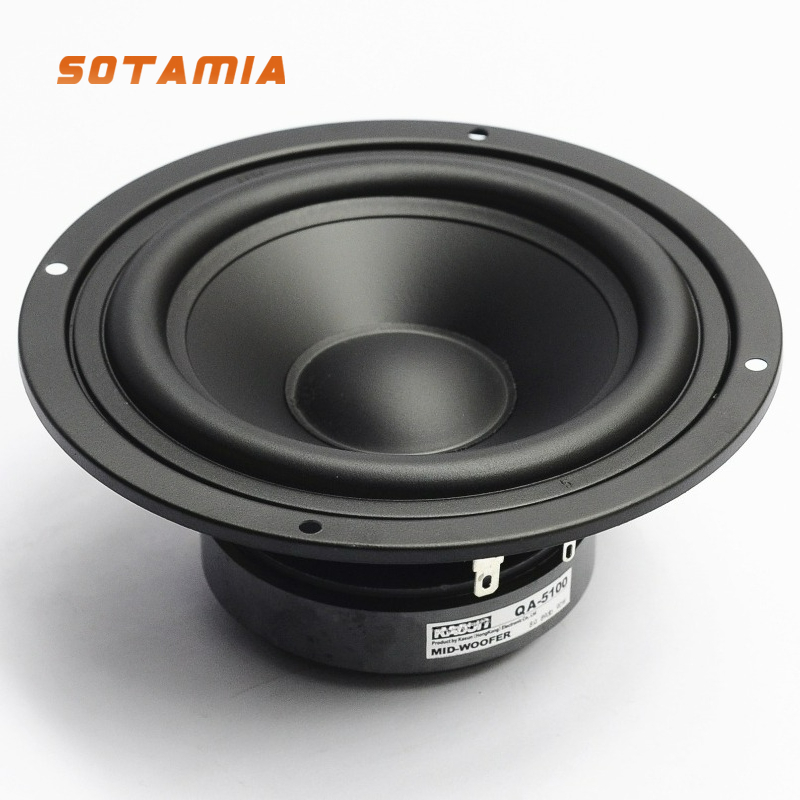 Audio Music Grading - SOTAMIA 1個 5インチ ミッドバスオーディオスピーカー 8Ω 90W