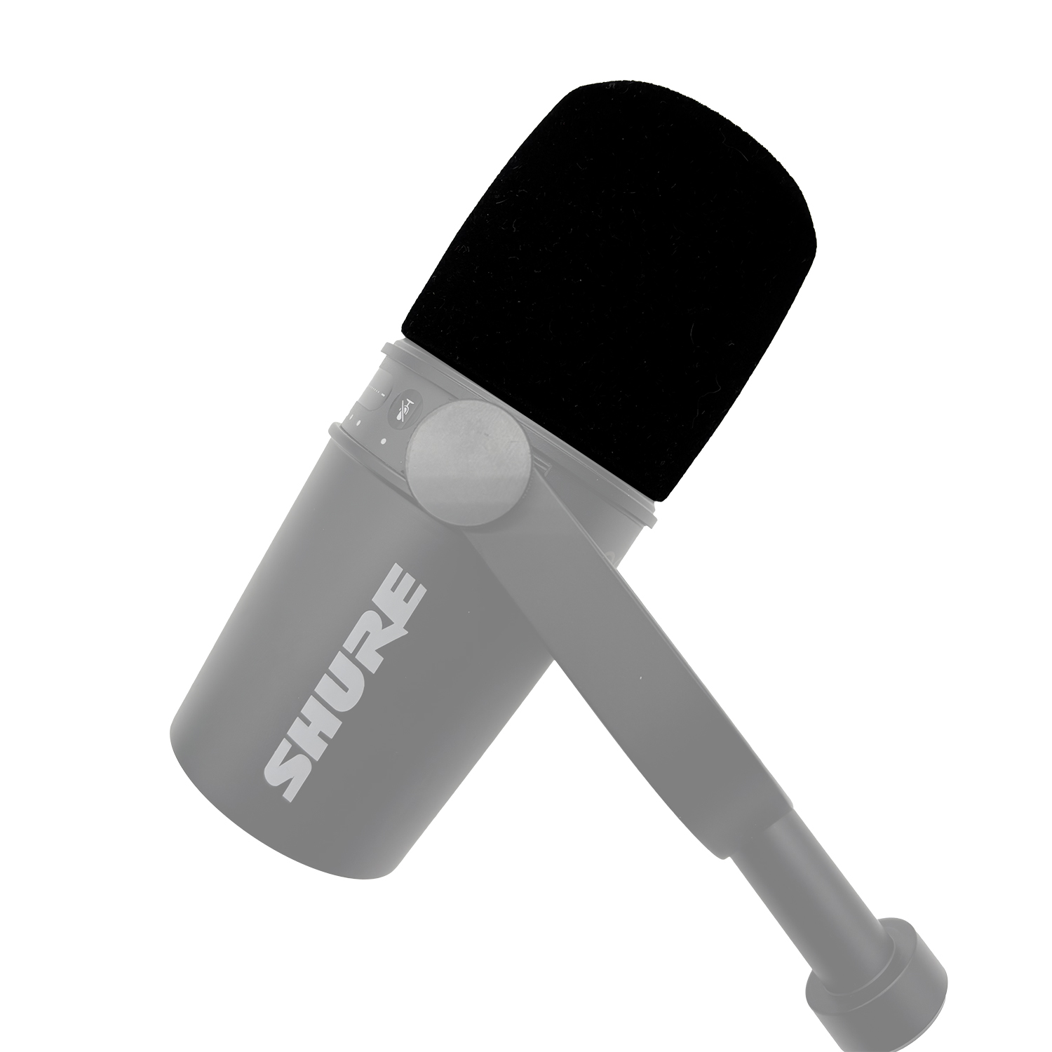 Shure Mic Mv7 - ブルーマンティス ポップフィルター デッドキャット カスタムロゴ プロ仕様スポンジマイク ウィンドスクリーン