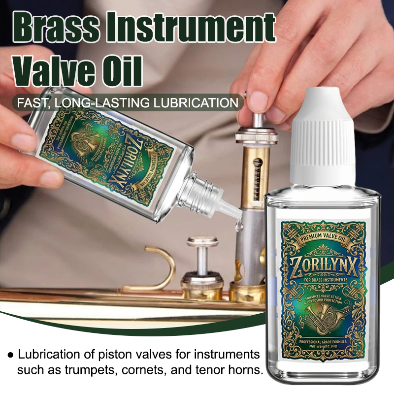 Trumpet Valve Oil - プロ仕様の金管楽器用バルブオイル、トランペット、コルネット、ユーフォニアム用プレミアム合成潤滑剤、スムーズな演奏を実現 ZORILYNX