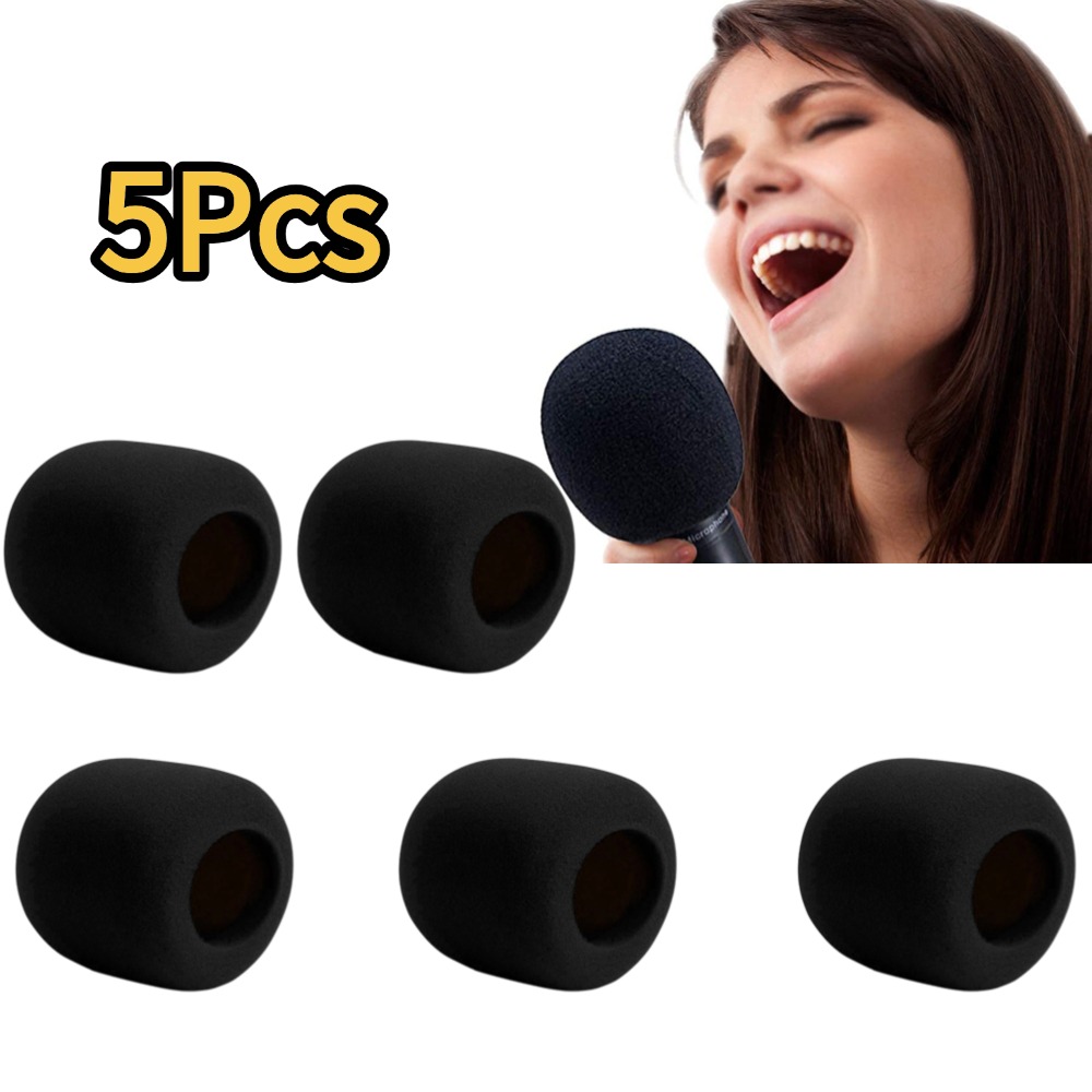 Shure Mic Mv7 - 5 個マイクインナーフォーム Shure SM58/Beta58A 57A/PGA48LC マイクカバープロフェッショナルスタジオフロントガラススポンジマイクキャップ