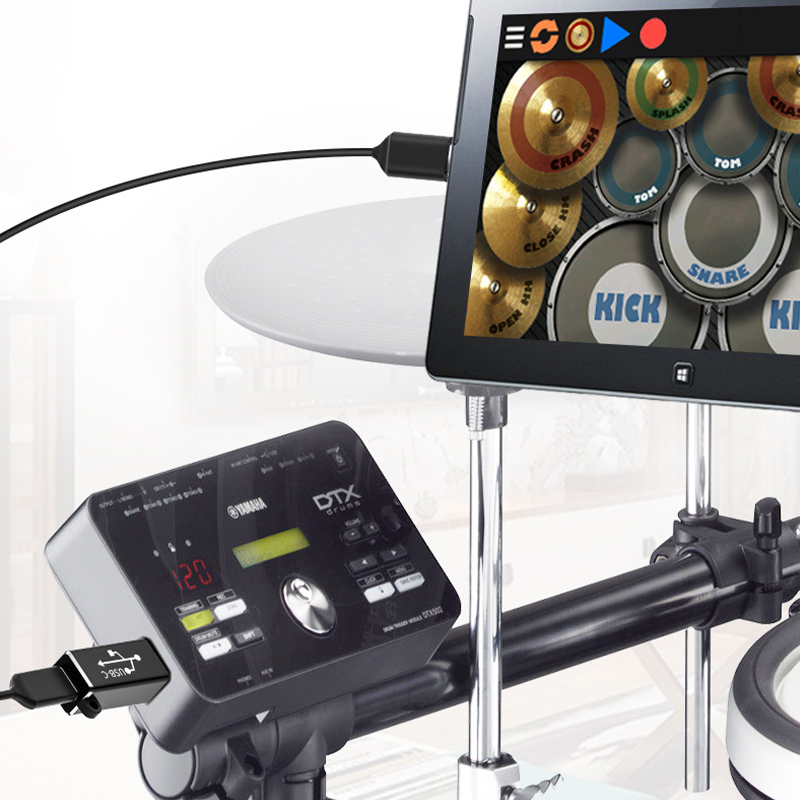 Type C USBメス - USB-B オス変換アダプター - Midi Controller Pad のレビューと価格