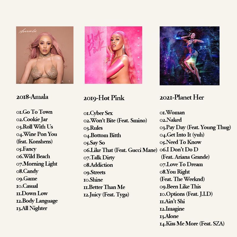 Doja Cat 6CD ミュージックアルバムコレクション、 - Audio Music Of のレビューと価格