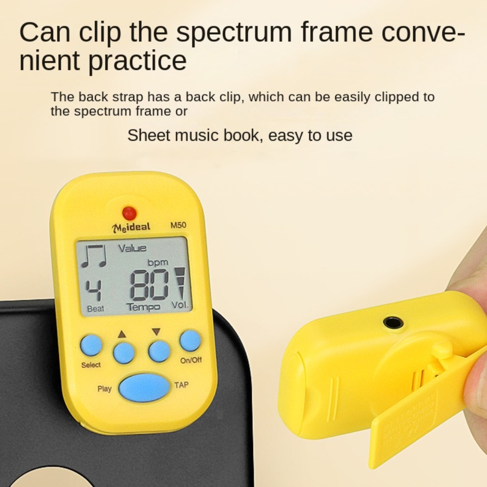 LCDミニメトロノームプロフェッショナルイヤホン出力クリップ - Metronome Digital のレビューと価格