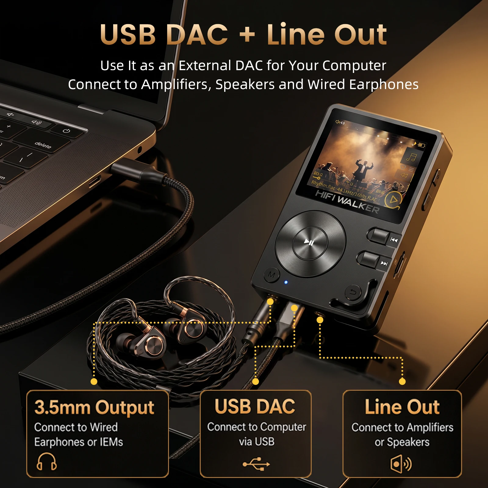 DAP HIFIプレーヤー、Bluetooth 5.2、ロス - Audio Music Offline のレビューと価格