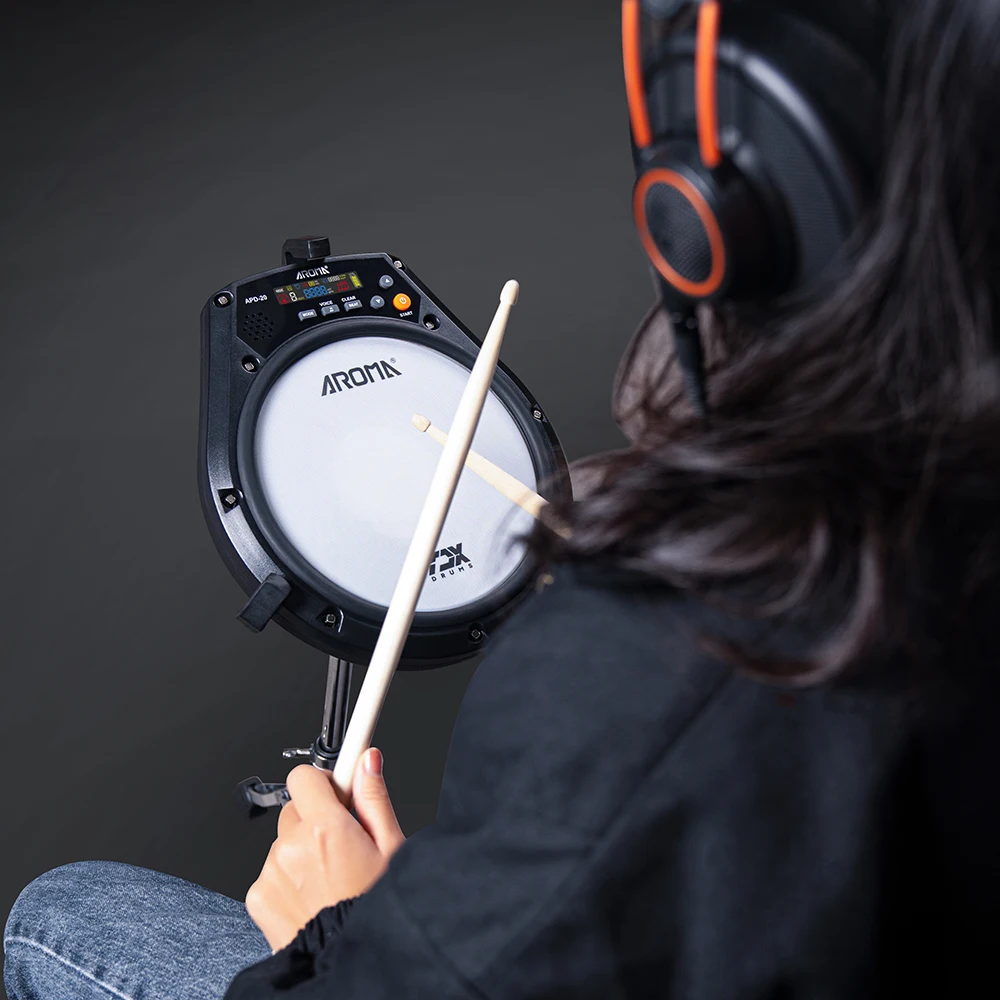 アロマ8インチ充電式電子ドラムパッド多機能デジタル電子ドラム - Metronome Digital のレビューと価格