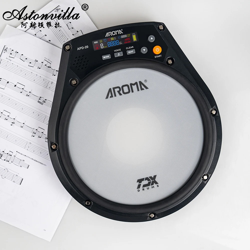 アロマ8インチ充電式電子ドラムパッド多機能デジタル電子ドラム - Metronome Digital のレビューと価格