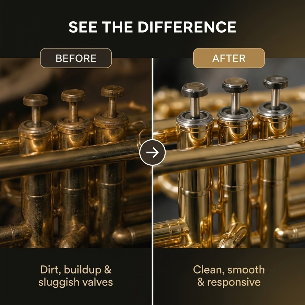 30ml 金管楽器ケアキット バルブオイル クリーニングブラ - Trumpet Valve Oil のレビューと価格