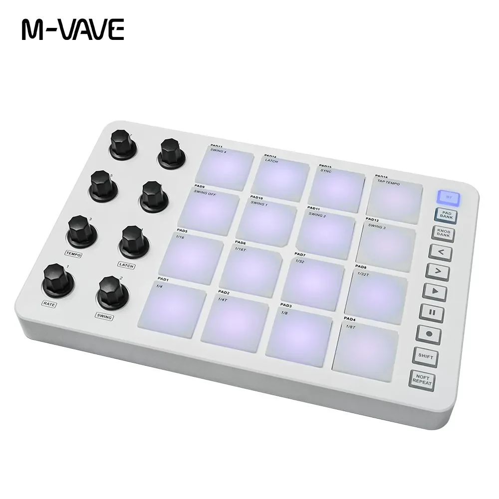 M-vave SMC-PADポータブルデザイン起動パッド、U - Midi Controller Pad のレビューと価格
