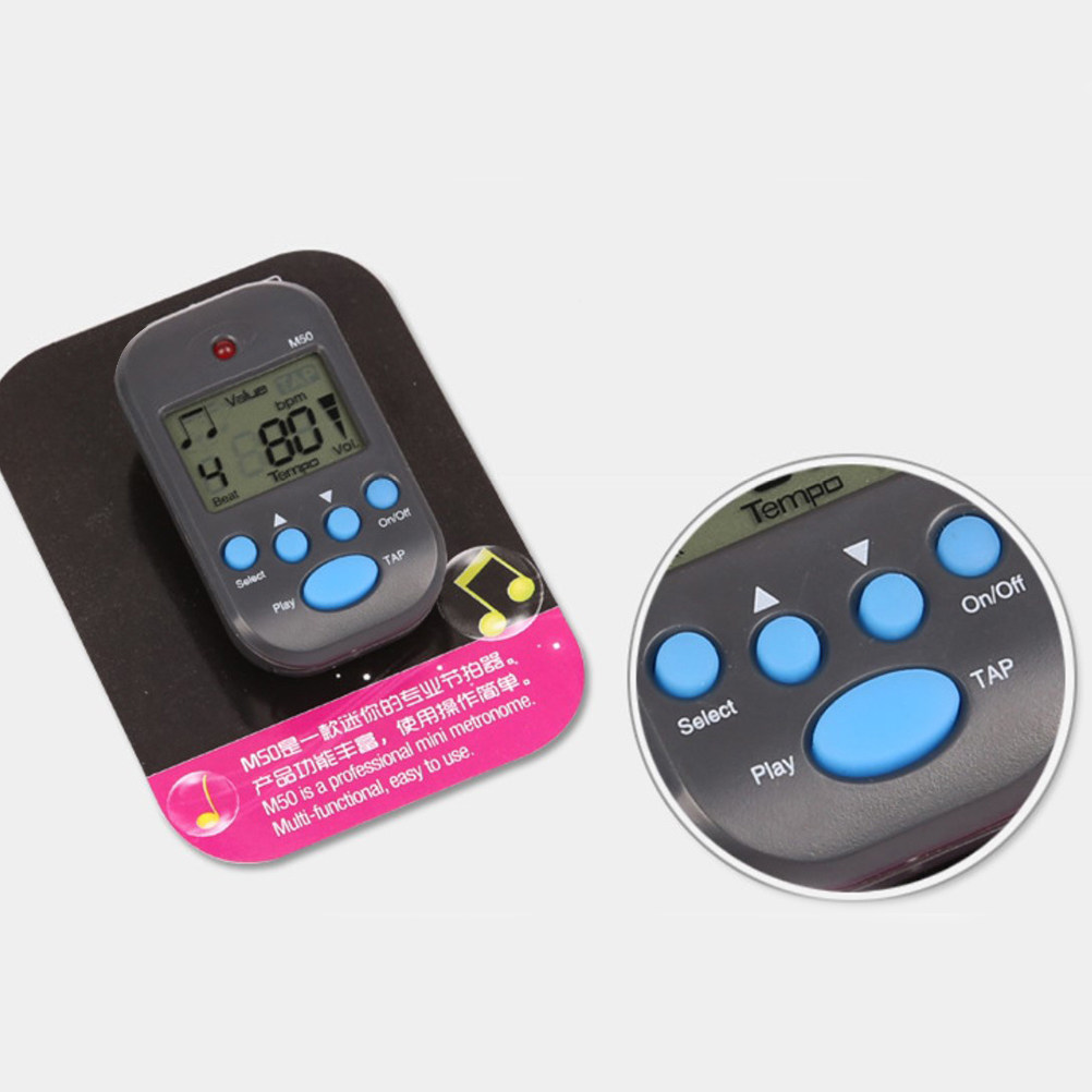 機械式ミニメトロノーム デジタルビートテンポ 高精度 ブラッ - Metronome Digital のレビューと価格