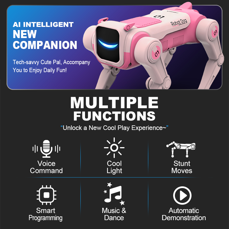 JCMO インテリジェントAI RCロボット犬 音声対話 マ - Audio Music Maker のレビューと価格