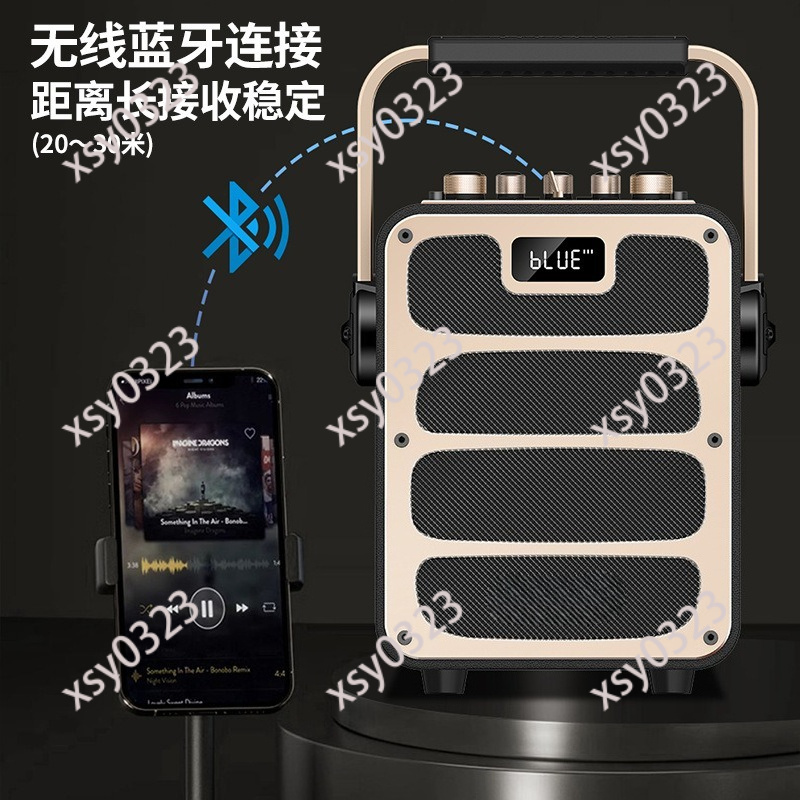 ハイパワーポータブルBluetoothスピーカー屋外Kソング - Audio Music Live のレビューと価格