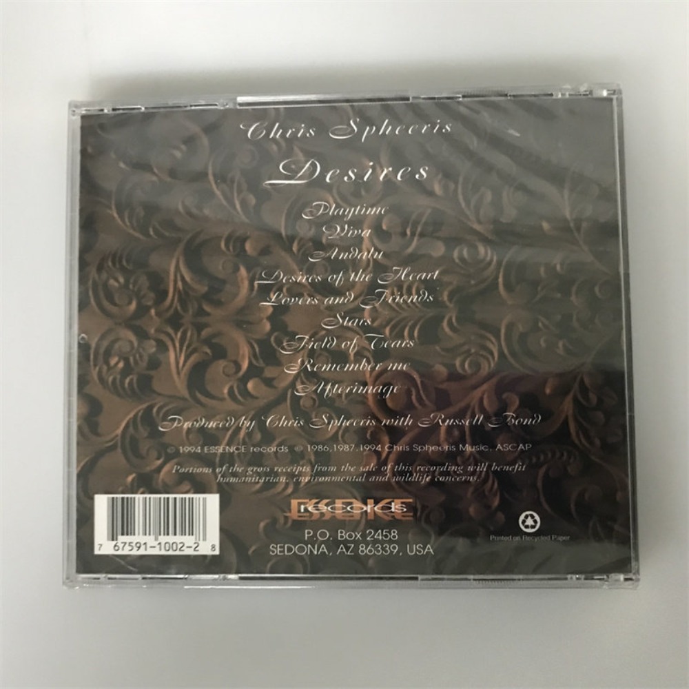 CD「Desires」クリス・スフィーリス ミュージックディ - Audio Music Of のレビューと価格