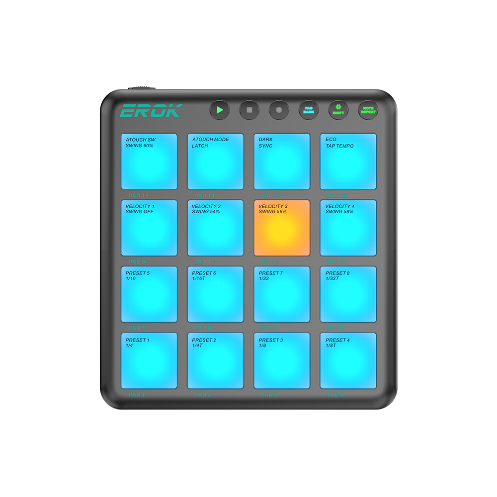 EROK PocketBeats MIDIコントローラー 1 - Midi Controller Pad のレビューと価格