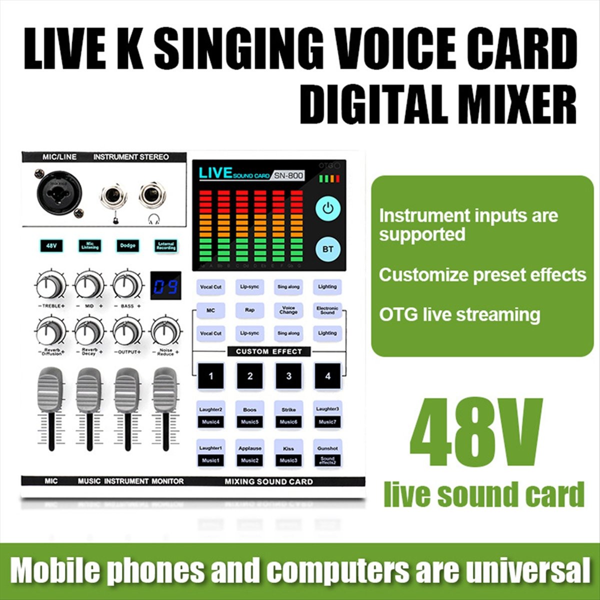 DTC5 SN800 ライブサウンドカード ボイスチェンジャ - Audio Music Maker のレビューと価格