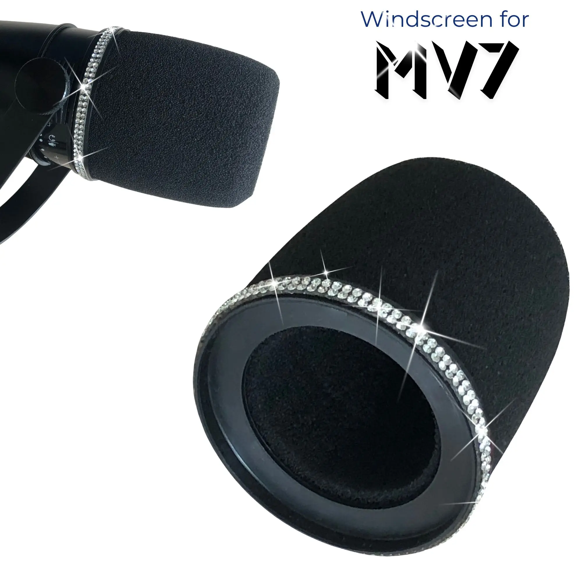 Sparkly MV7 フォームポップフィルター Shure - Shure Mic Mv7 のレビューと価格