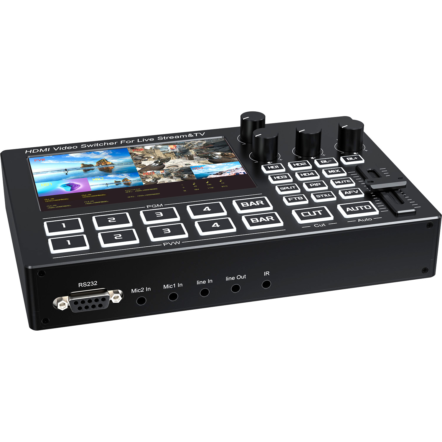 1080P 4チャンネルHDMIライブストリーミングビデオミ - Audio Music Live のレビューと価格