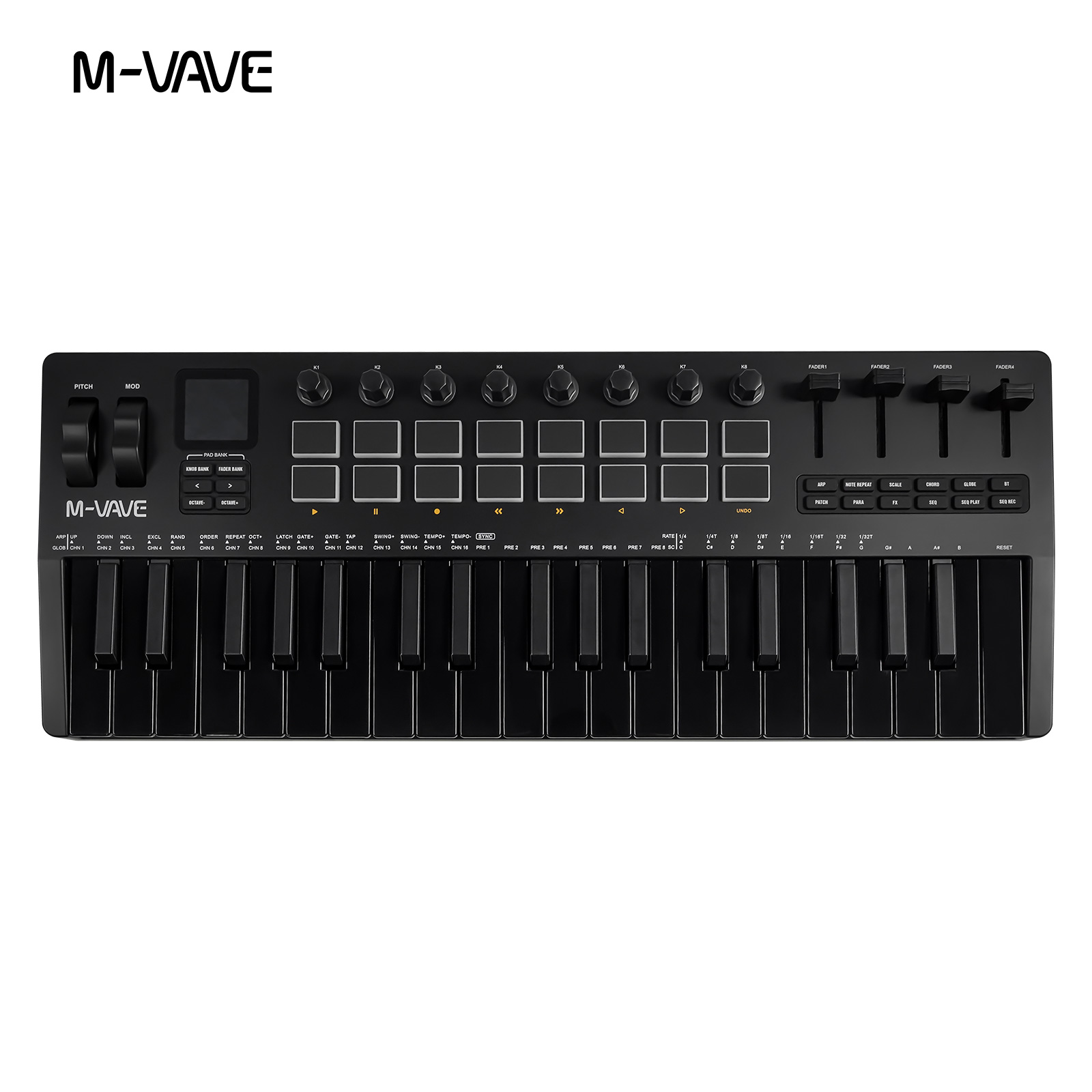 M-VAVE SMK-37 USB MIDIコントローラー  - Midi Controller Pad のレビューと価格