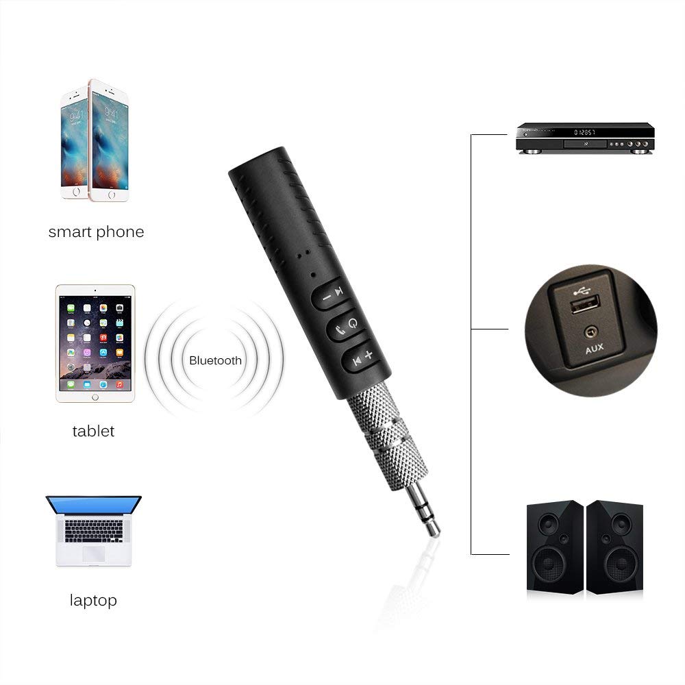Bluetooth 5.0ワイヤレス受信機,ヘッドフォンアダ - Audio Music To Mp3 のレビューと価格